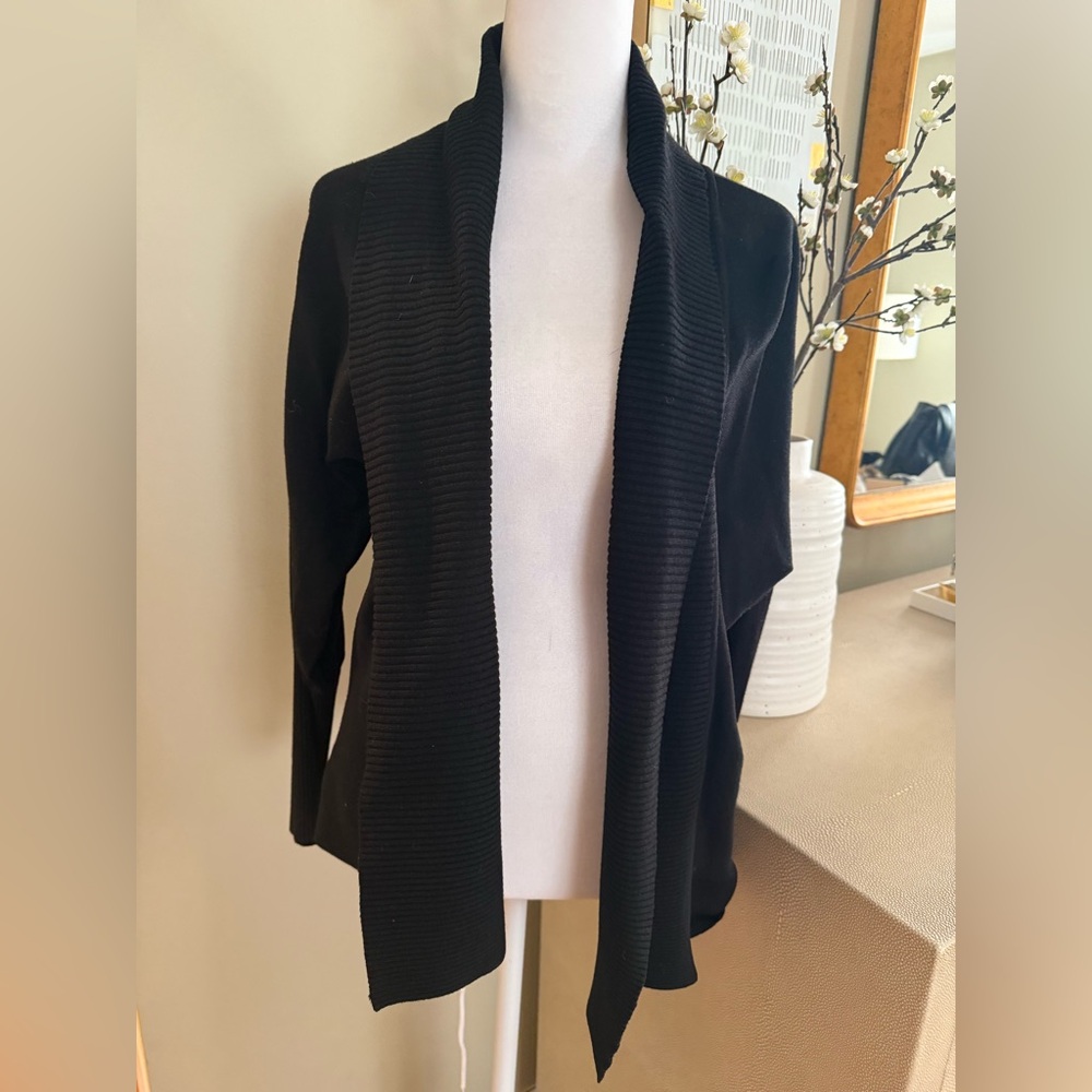 Jones New York Open Front Cascading Cardigan M